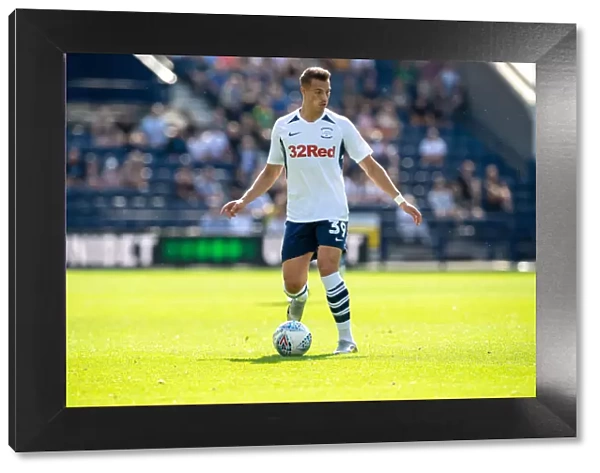 Preston North End's Billy Bodin in Action against Sheffield Wednesday in the SkyBet Championship (2019): Home Kit, Deepdale