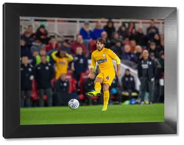 Preston North End's Ben Pearson in Action against Middlesbrough in SkyBet Championship (October 1, 2019)