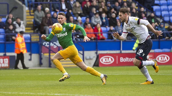 Alan Browne Scores Fifth Goal: Preston North End's Triumph over Bolton Wanderers in SkyBet Championship Clash at University Stadium (09 / 02 / 2019)