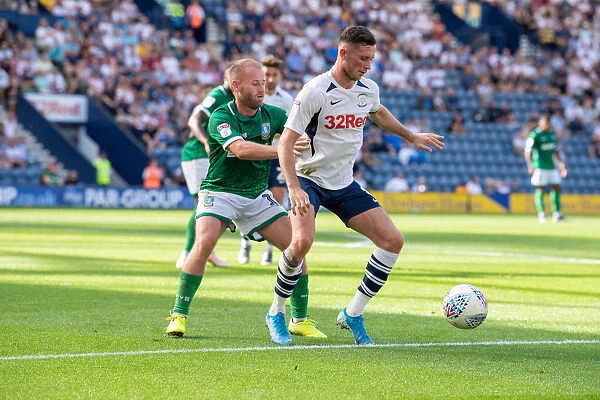 Preston North End's Alan Browne in Action: SkyBet Championship Clash Against Sheffield Wednesday at Deepdale (August 24, 2019)