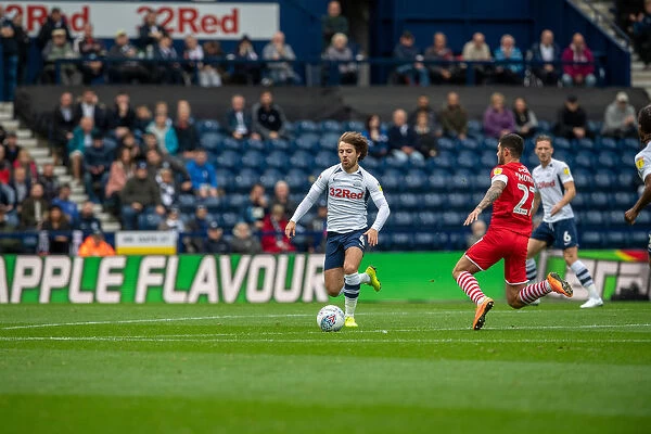 Preston North End's Ben Pearson in Action Against Barnsley, SkyBet Championship