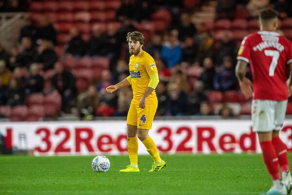 Preston's Pearson Fights for Possession against Middlesbrough in SkyBet Championship Clash (2019-2020)