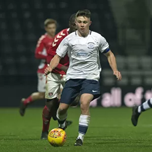 Preston North End's Adam O'Reilly in Action: FA Youth Cup Third Round Clash vs Charlton Athletic U18s (PNE vs Charlton U18s, FA Youth Cup)
