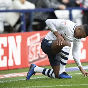 Preston North End's Darnell Fisher in Action against Nottingham Forest in SkyBet Championship (16th February 2019)