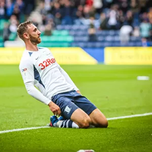 Preston North End's Louis Moult: Thrilling Goal Celebration vs Wigan Athletic (10th August 2019)