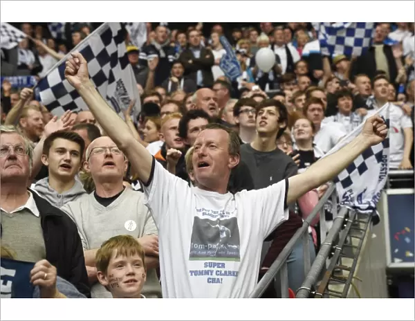PNE Fans Celebrate at Wembley For Play-Off Final 2015