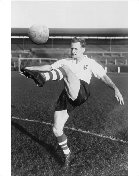 Sir Tom Finney Shows Off His Skills In A Training Session