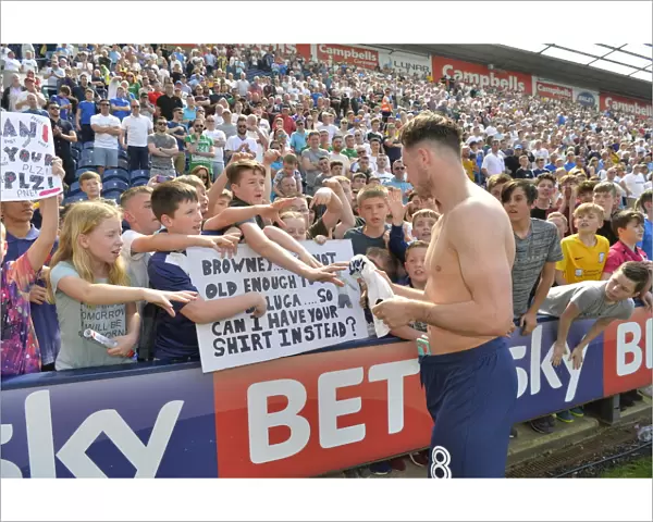 PNE v Burton Albion Alan Browne Shirt, Fans