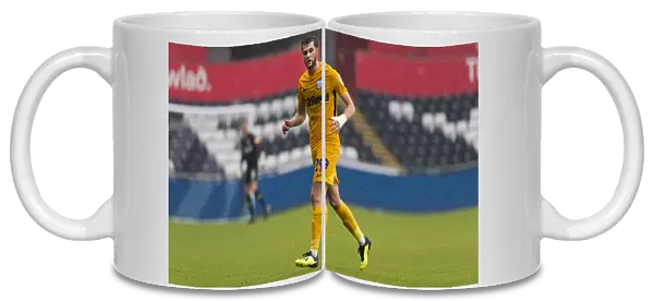 DK, Swansea v PNE Tom Barkhuizen Yellow kit (1)