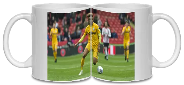 DK, Sheffield United v PNE, Yellow Kit Callum Robinson (11)