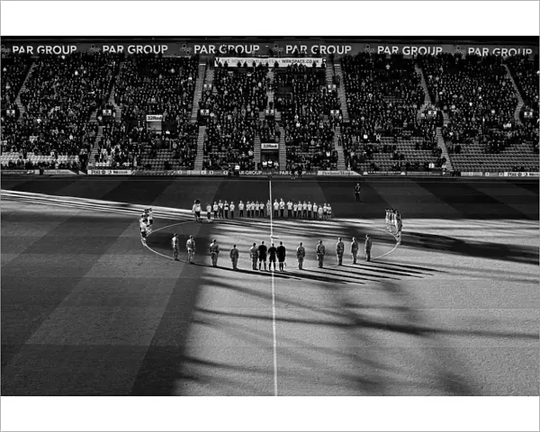 PNE And Rotherham Join In Rememberance B&W