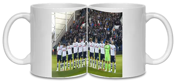PNE Players Stand For Remembrance At Deepdale