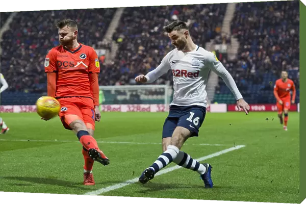 Andrew Hughes Crossing The Ball At Deepdale