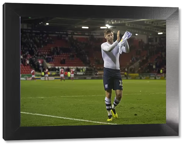 Paul Gallagher in Action: Preston North End vs Rotherham United, Sky Bet Championship, 1st January 2019