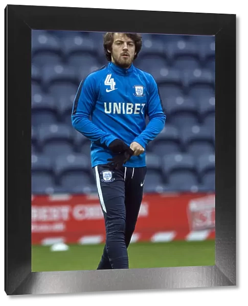 Preston North End's Ben Pearson Training at Deepdale Ahead of Swansea City Clash, SkyBet Championship, 12th January 2019