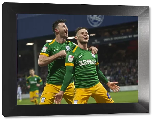 Preston North End: Alan Browne and Andrew Hughes Euphoric Goal Celebration vs. QPR in SkyBet Championship (January 19, 2019)