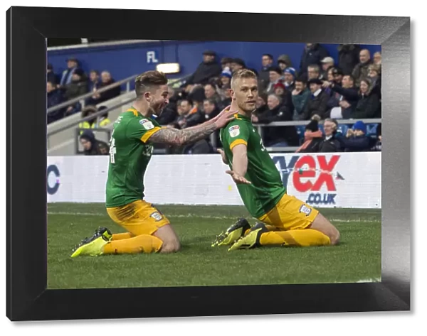 Triumphant Moment: Stockley and Maguire's Goal Celebration in QPR vs PNE SkyBet Championship Clash (19 / 01 / 2019)