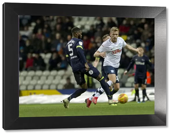 Jayden Stockley Scores the Dramatic Winning Goal for Preston North End Against Derby County in SkyBet Championship, 1st February 2019
