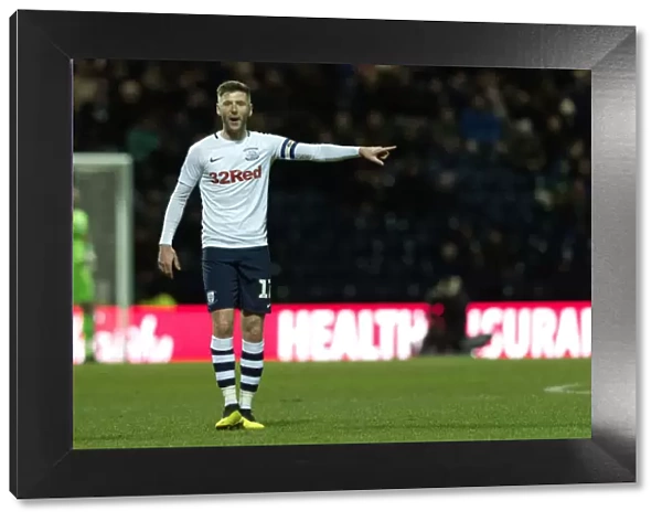 PNE vs Derby County: Paul Gallagher in Action, SkyBet Championship, 1st February 2019, Deepdale