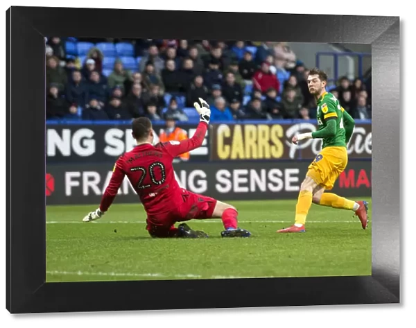 Tom Barkhuizen Scores the Dramatic Winning Goal for Preston North End against Bolton Wanderers in SkyBet Championship (9th February 2019)