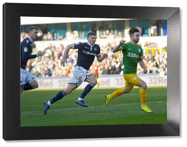 Sean Maguire's Stunning Goal: Preston North End Triumphs Over Millwall in SkyBet Championship Match at The Den (February 23, 2019)