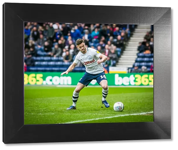 Preston North End's Andrew Hughes in Action against Bristol City - March 2, 2019 (Home Kit)