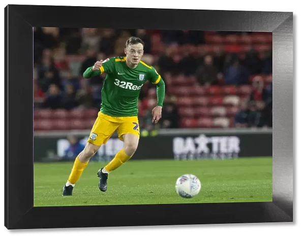 Brandon Barker Scores Dramatic Goal for Preston North End in SkyBet Championship Clash at Middlesbrough's Riverside Stadium - 13th March 2019
