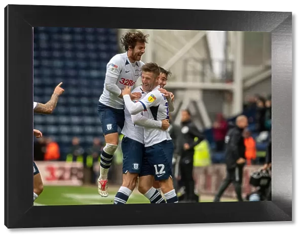 Preston North End: Gallagher, Hughes, and Pearson in Action against Wigan Athletic (SkyBet Championship, Deepdale, 10th August 2019)