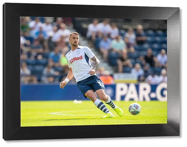 Patrick Bauer in Action: Preston North End vs Sheffield Wednesday, SkyBet Championship at Deepdale