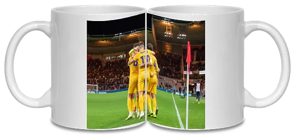 Middlesbrough v PNE Action 014 - Josh Harrop Team Goal Celebration