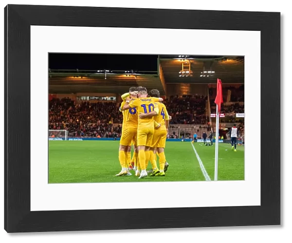 Middlesbrough v PNE Action 014 - Josh Harrop Team Goal Celebration