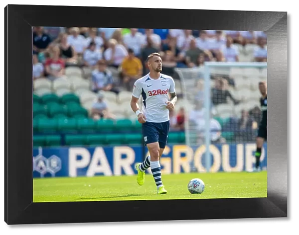 Patrick Bauer #10 in Action for Preston North End against Sheffield Wednesday (2019-20 SkyBet Championship)