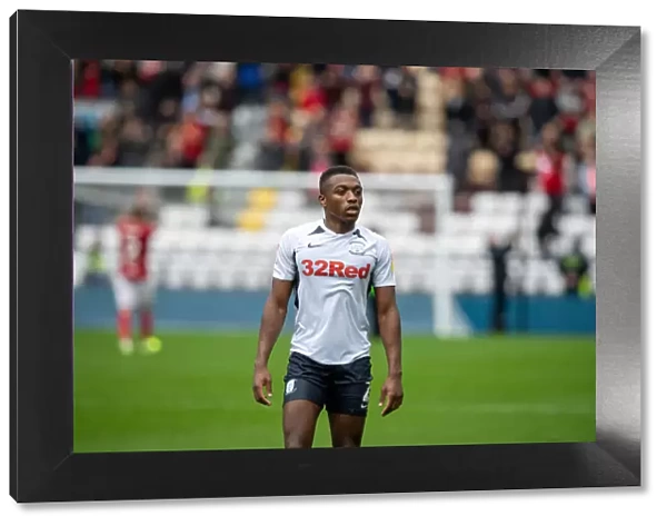 Preston North End's Darnell Fisher in Action against Bristol City (SkyBet Championship, September 28, 2019)