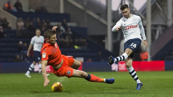 Andrew Hughes Against Millwall At Deepdale