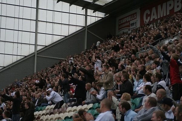 Bristol City Fans in Action: Unleashing the Rivalry at Preston North End's Deepdale
