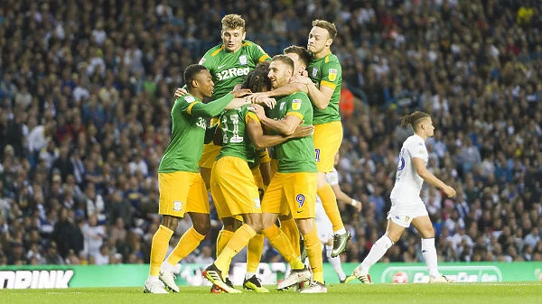 Carabao, Leeds United v PNE, Green Kit Daniel Johnson Goal Celebration (4)