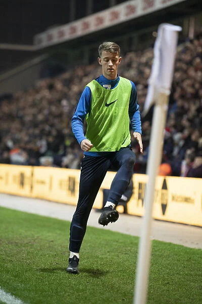 Connor Simpson Warming Up Against Hull City