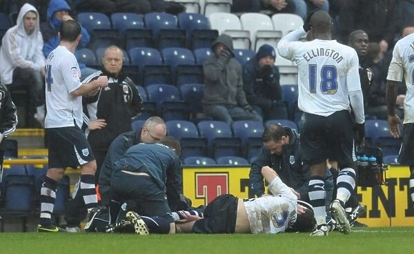 Conor McLaughlin's Devastating Broken Leg vs. Bristol City: Preston North End Football Club, Football League Championship