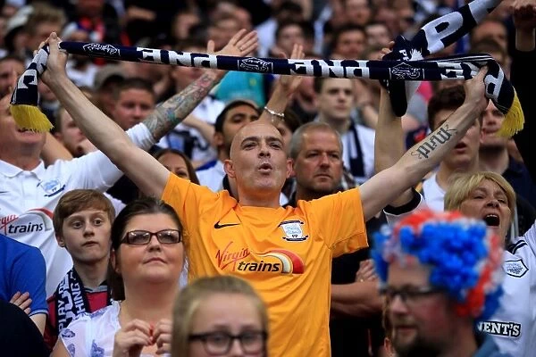 Electric Atmosphere: Battle in the Sky Bet League One Play-Off Final - Preston North End FC vs Swindon Town (Fan Photos)