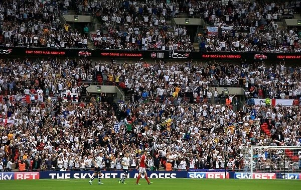Electric Atmosphere: Passionate Preston North End FC Fans at the Play-Off Final vs Swindon Town, Sky Bet League One