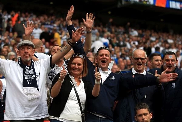 Electric Atmosphere: Preston North End FC's Unwavering Passion in Sky Bet League One Play-Off Final vs. Swindon Town