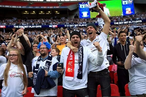 Electric Atmosphere: Unforgettable Moments of Passionate Fans at Preston North End FC's Play-Off Battle Against Swindon Town