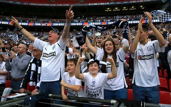 Electric Atmosphere: Unwavering Passion of Preston North End FC Fans in Sky Bet League One Play-Off Final