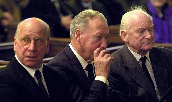England Soccer Stars Charlton, Lofthouse and Finney Attend Matthews Funeral