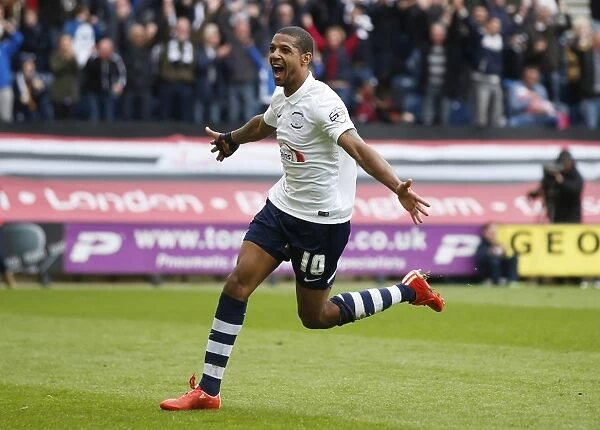 Jermaine Beckford's Third Goal: Preston North End Secures Play-Off Victory over Chesterfield