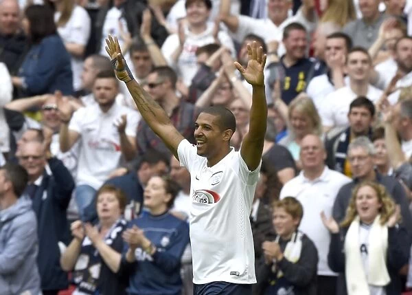 Jermaine Beckford's Hat-trick Seals Preston North End's Promotion to Sky Bet League Championship in Play-Off Final Win over Swindon Town at Wembley Stadium (24 / 5 / 15)