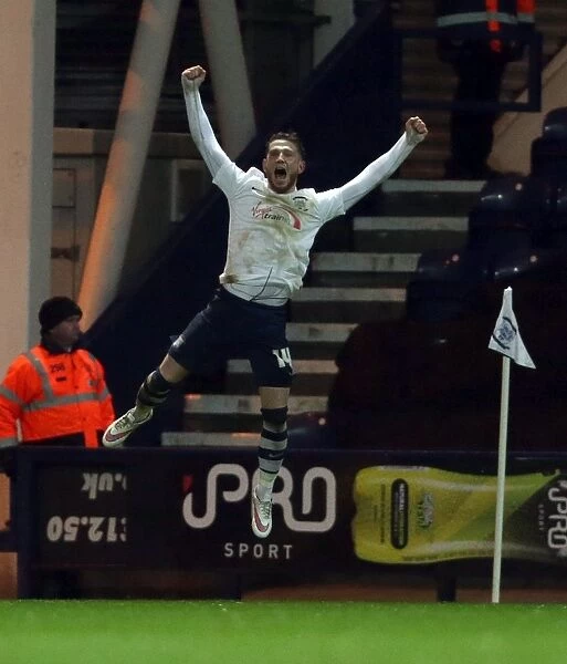 Joe Garner's First Goal: Preston North End Celebrates against Reading (December 12, 2015)