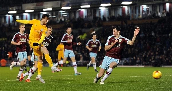 Will Keane Scores First Goal for Preston North End Against Burnley in SkyBet Championship (December 5, 2015)