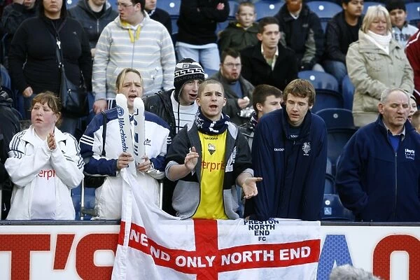 Passionate Championship Clash: Preston North End vs Burnley (08 / 09) - Fans in Action