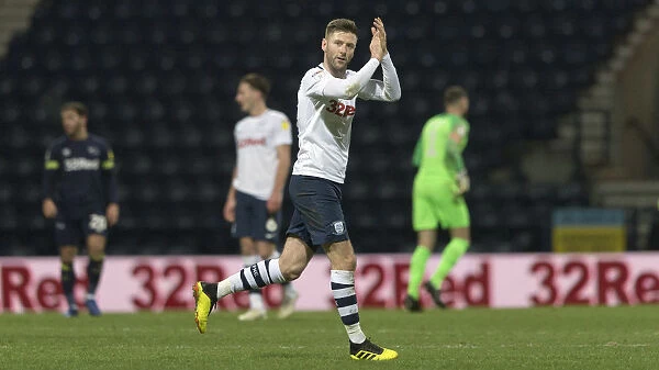 Paul Gallagher in Action: PNE vs Derby County, Sky Bet Championship, 1st February 2019, Deepdale